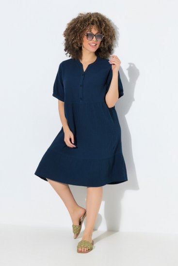 Ulla Popken 838567 Vestido de manga corta Multicolor - Vestidos midi - Vestidos midi de talla grande