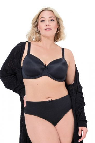 Ulla Popken 838637 Tangas pack de 3 Negro - Bragas - 