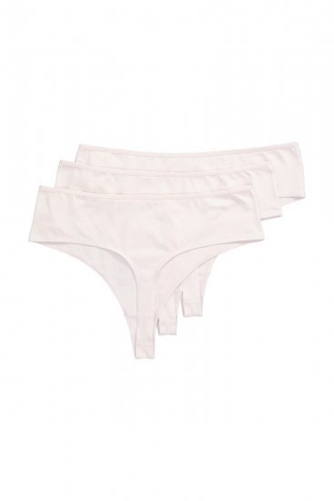 Ulla Popken 838637 Tangas pack de 3 Beige - Bragas - 
