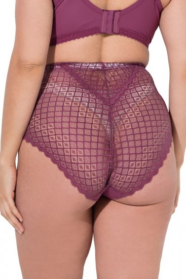 Ulla Popken 838675 Bragas de talle alto Morado oscuro - Bragas - 