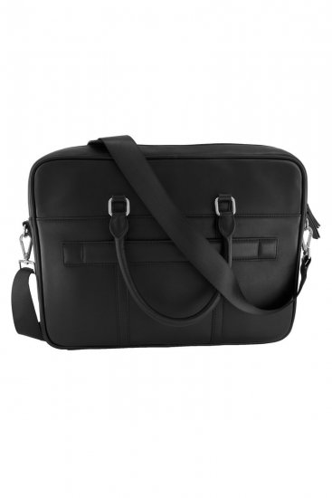 JP1880 838828 Bolso para portátil de piel Negro - Bolsos - 