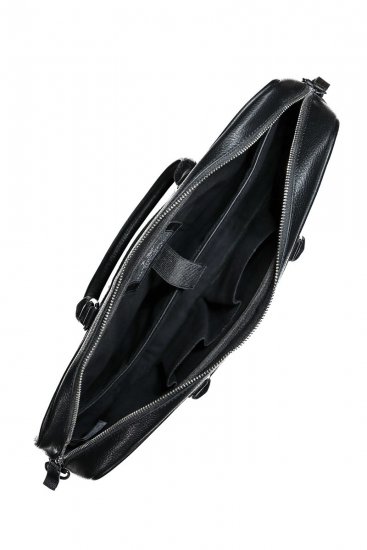 JP1880 838828 Bolso para portátil de piel Negro - Bolsos - 