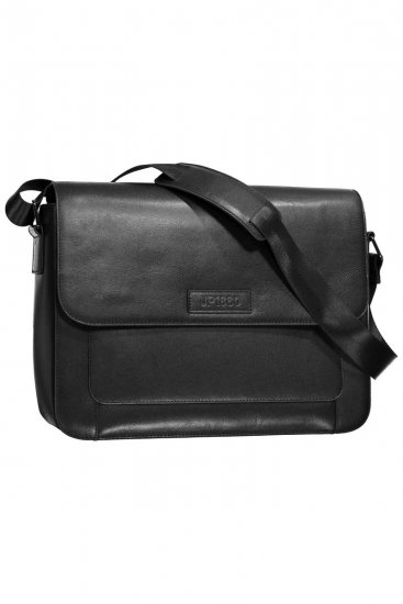 JP1880 838833 Bandolera de piel Negro - Bolsos - 