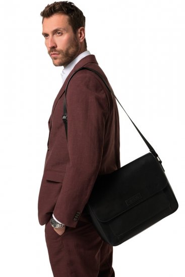 JP1880 838833 Bandolera de piel Negro - Bolsos - 