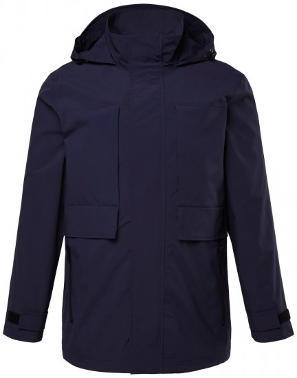 Men+ 215 Chubasquero con capucha Azul marino - Chaquetas - Chaquetas Tallas Grandes 2XL-8XL