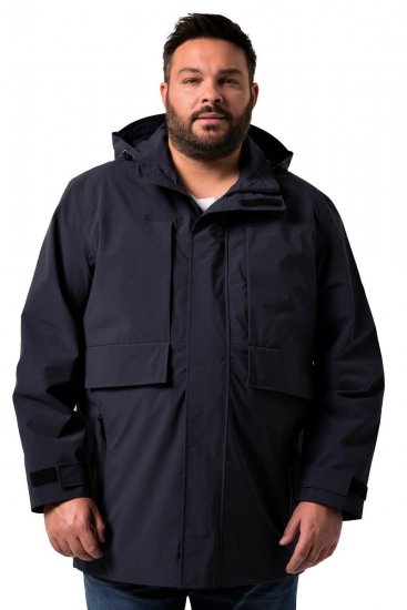 Men+ 215 Chubasquero con capucha Azul marino - Chaquetas - Chaquetas Tallas Grandes 2XL-8XL