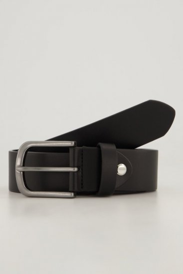 JP1880 839374 Cinturón de piel sintética con hebilla de metal Negro - Accesorios - Accesorios para hombre