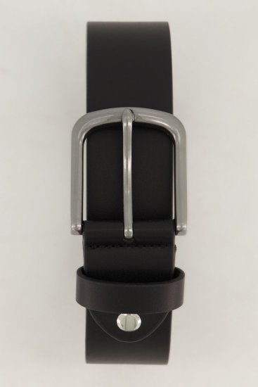 JP1880 839374 Cinturón de piel sintética con hebilla de metal Negro - Accesorios - Accesorios para hombre