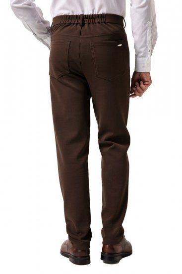 JP1880 New York Flexnamic Pantalón de punto con cinco bolsillos Marrón oscuro - Trajes - Trajes 2XL-8XL