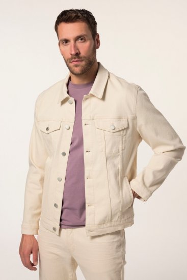 JP1880 839551 Chaqueta vaquera de algodón orgánico Beige claro - Chaquetas - Chaquetas Tallas Grandes 2XL-8XL