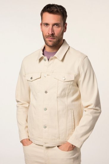 JP1880 839551 Chaqueta vaquera de algodón orgánico Beige claro - Chaquetas - Chaquetas Tallas Grandes 2XL-8XL