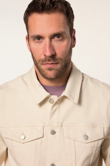 JP1880 839551 Chaqueta vaquera de algodón orgánico Beige claro - Chaquetas - Chaquetas Tallas Grandes 2XL-8XL