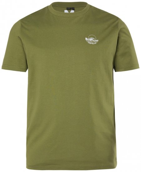 Men+ 682 Camiseta Ola Verde caqui - Camisetas - Camisetas - 2XL-14XL