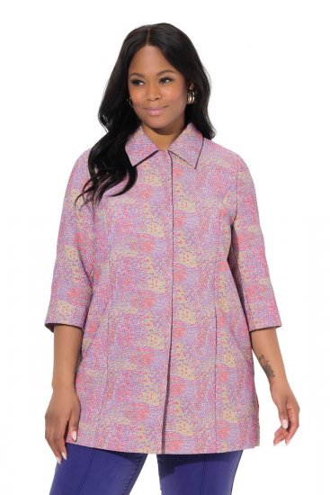 Ulla Popken 839708 Chaqueta Lila - Chaquetas - Chaquetas para mujer en tallas grandes