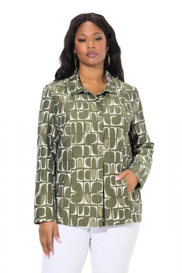 Ulla Popken 839781 Chaqueta Gris - Chaquetas - Chaquetas para mujer en tallas grandes