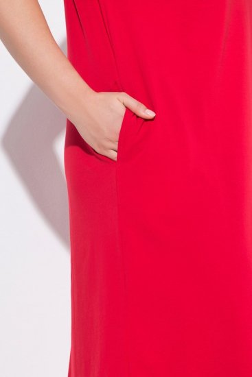 Ulla Popken 839896 Vestido de jersey con strass Rosa - Vestidos de noche - Vestidos de fiesta de gran talla