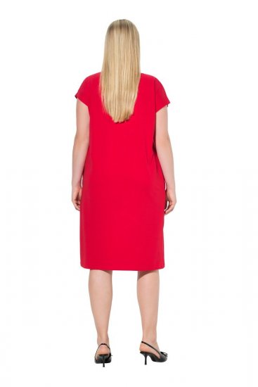 Ulla Popken 839896 Vestido de jersey con strass Rosa - Vestidos de noche - Vestidos de fiesta de gran talla