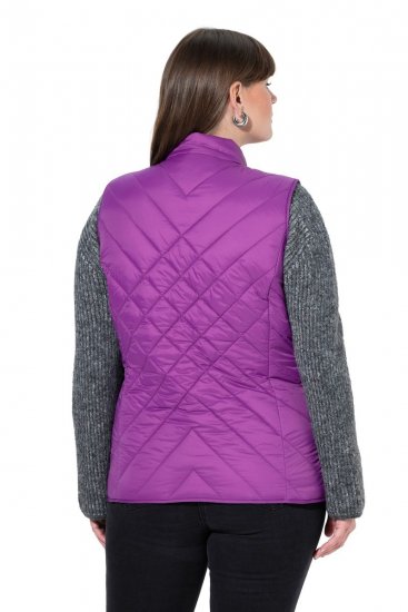 Ulla Popken 840047 Chaleco acolchado repelente al agua Lila - Chalecos - 
