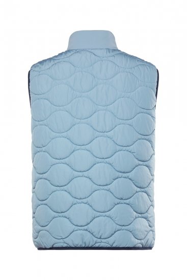 Boston Park 099 Chaleco acolchado con plumón sintético Azul claro - Chaquetas - Chaquetas Tallas Grandes 2XL-8XL