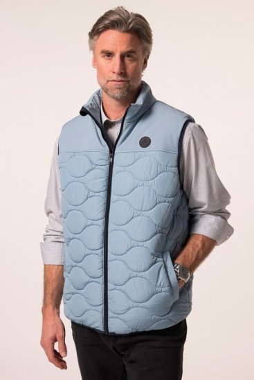 Boston Park 099 Chaleco acolchado con plumón sintético Azul claro - Chaquetas - Chaquetas Tallas Grandes 2XL-8XL