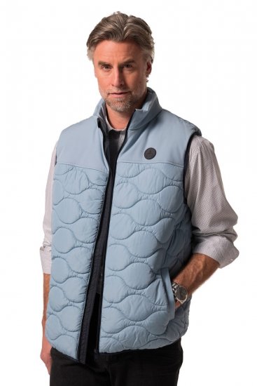 Boston Park 099 Chaleco acolchado con plumón sintético Azul claro - Chaquetas - Chaquetas Tallas Grandes 2XL-8XL