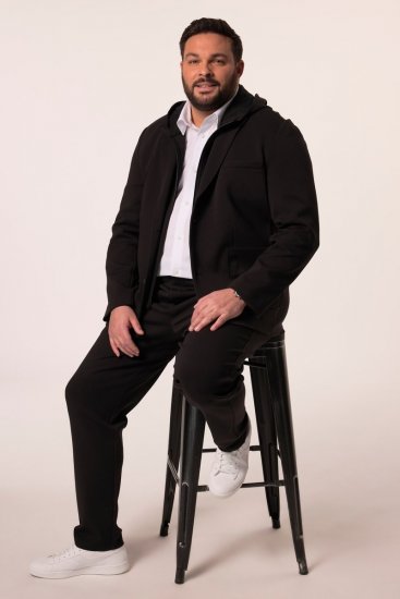Men+ 205 Bilbao Flexlastic Blazer de punto Negro - Trajes - Trajes 2XL-8XL