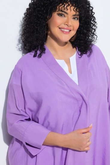 Ulla Popken 840210 Cárdigan Lila - Cárdigans - Cardigans de tallas grandes para mujer
