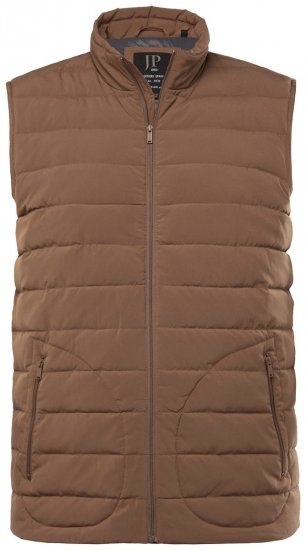 JP1880 840619 Chaleco ligeramente acolchado Marrón gris - Chaquetas - Chaquetas Tallas Grandes 2XL-8XL