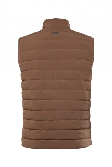 JP1880 840619 Chaleco ligeramente acolchado Marrón gris - Chaquetas - Chaquetas Tallas Grandes 2XL-8XL