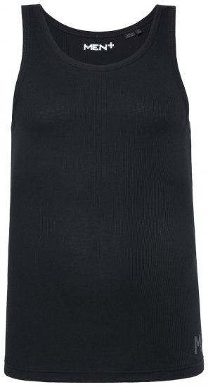 Men+ 620 Camiseta de tirantes de canalé Negro - Camisetas - Camisetas - 2XL-14XL