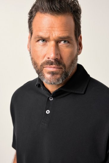JP1880 Polo Shirt Pique Vintage Black - Polos - Polos 2XL-8XL
