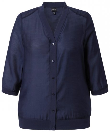 Ulla Popken 841127 Blusa Azul marino - Blusas - Blusas de talla grande para el día a día