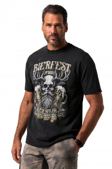 JP1880 Beer Festival Design Vintage Looking T-Shirt Black - Camisetas - Camisetas - 2XL-14XL
