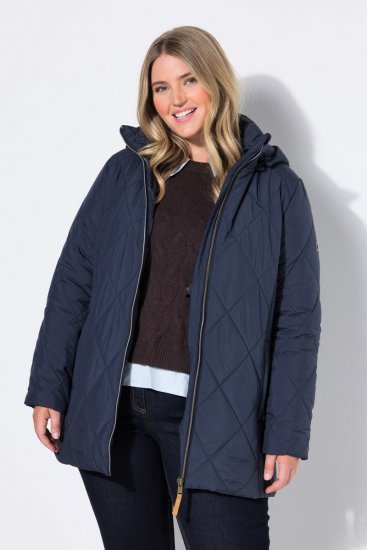 Ulla Popken 841360 Chaqueta acolchada Azul marino - Chaquetas - Chaquetas para mujer en tallas grandes