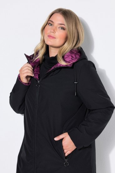Ulla Popken 841398 Abrigo Negro - Abrigos - Abrigos de talla grande
