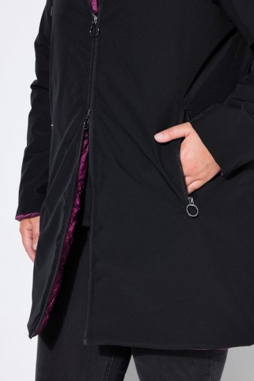 Ulla Popken 841398 Abrigo Negro - Abrigos - Abrigos de talla grande
