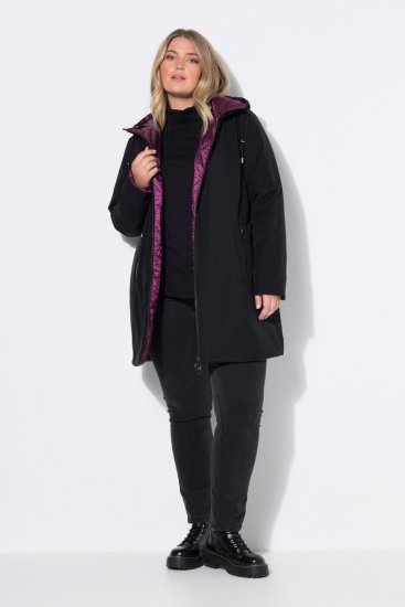 Ulla Popken 841398 Abrigo Negro - Abrigos - Abrigos de talla grande