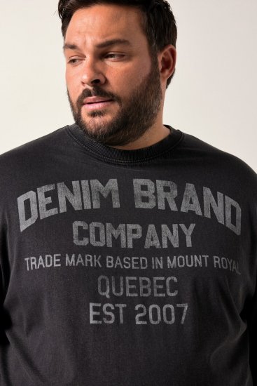 Men+ 612 Camiseta manga larga Denim Brand Company Negro - Camisetas - Camisetas - 2XL-14XL