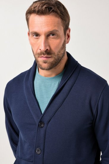 JP1880 Sweat Jacket Shawl Collar Navy - Sudaderas - Sudaderas 2XL-12XL