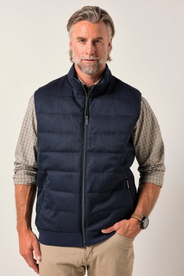Boston Park 995 Chaleco acolchado bicolor Azul marino - Chaquetas - Chaquetas Tallas Grandes 2XL-8XL
