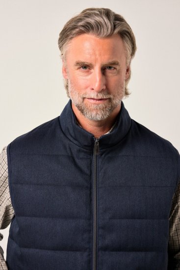 Boston Park 995 Chaleco acolchado bicolor Azul marino - Chaquetas - Chaquetas Tallas Grandes 2XL-8XL