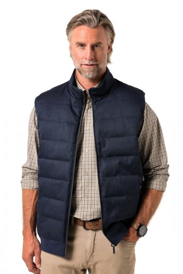 Boston Park 995 Chaleco acolchado bicolor Azul marino - Chaquetas - Chaquetas Tallas Grandes 2XL-8XL