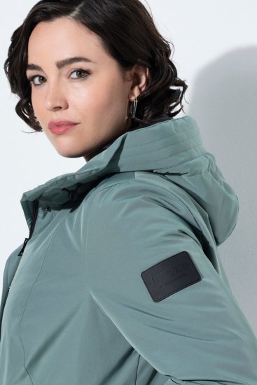Ulla Popken 842008 Abrigo técnico Verde - Abrigos - Abrigos de talla grande