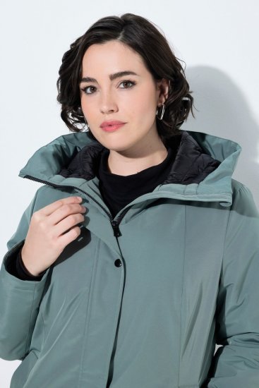 Ulla Popken 842008 Abrigo técnico Verde - Abrigos - Abrigos de talla grande