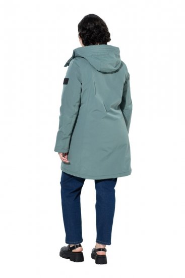 Ulla Popken 842008 Abrigo técnico Verde - Abrigos - Abrigos de talla grande