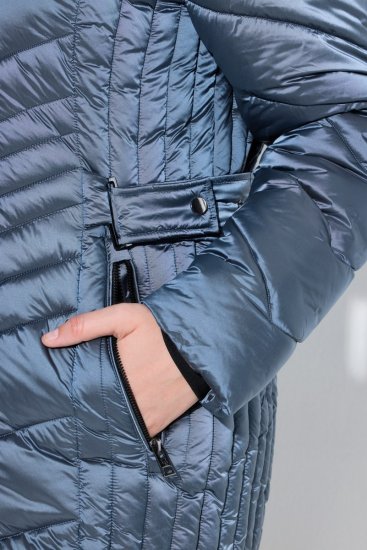 Ulla Popken 842013 Chaqueta acolchada Azul denim - Chaquetas - Chaquetas para mujer en tallas grandes