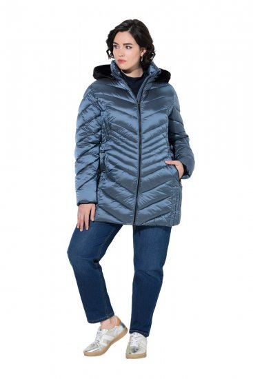 Ulla Popken 842013 Chaqueta acolchada Azul denim - Chaquetas - Chaquetas para mujer en tallas grandes