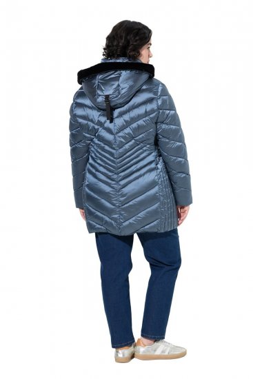 Ulla Popken 842013 Chaqueta acolchada Azul denim - Chaquetas - Chaquetas para mujer en tallas grandes