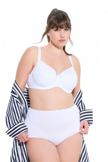 Ulla Popken 842435 Bragas de talle alto pack de 3 Blanco - Bragas - 