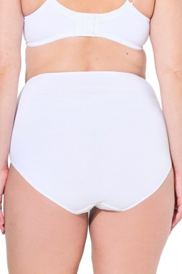 Ulla Popken 842435 Bragas de talle alto pack de 3 Blanco - Bragas - 